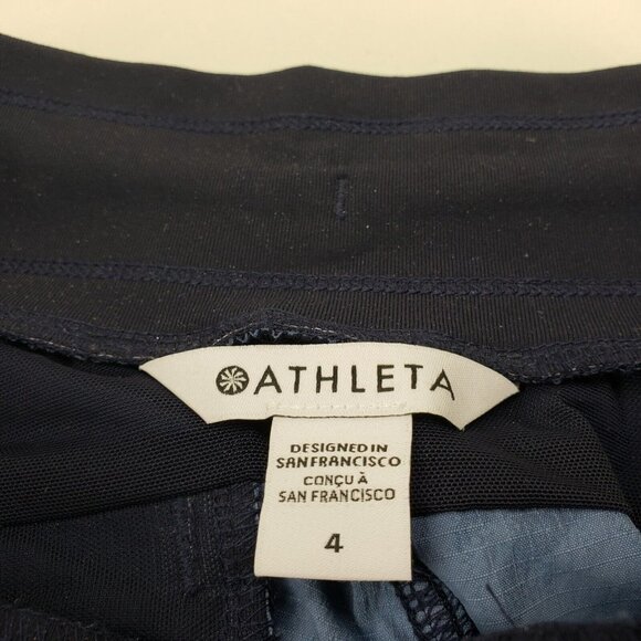 Athleta Trekkie North Printed Jogger Womens 4 Blue Floral Drawstring Casual Pant - Picture 8 of 12